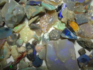 360.  15 carats of Natural Lightning Ridge Rough Opal.  Lapidary use,  opal cutting 2