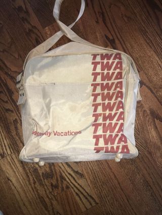 Vintage TWA Airlines Gateway Vacations Bag Good Shape Classic 3