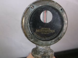Antique Boyce Motometer Long Island City N.  Y.  Auto Car Truck Radiator As Found