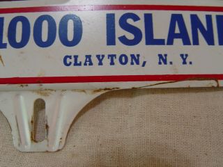 1000 Islands Clayton York Vacation Land Souvenir License Plate Topper Sign 2