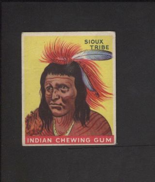 1933 Goudey Indian Gum 130 Series 48 Low Skip Chief Of The Sioux Tribe