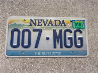 Nevada 2011 License Plate 007 - Mgg