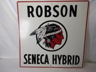 Robson Seneca Hybrid One Sided Sign 18 " X 18 " 1970 