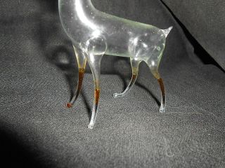 Antique Vintage German? Blown Glass REINDEER Deer Ornament Christmas 2