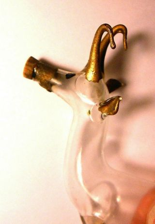 Antique Vintage German? Blown Glass REINDEER Deer Ornament Christmas 5