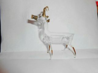Antique Vintage German? Blown Glass REINDEER Deer Ornament Christmas 6