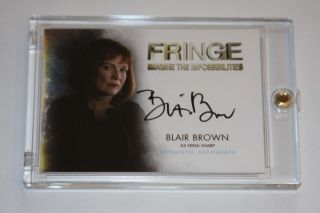 Fringe Season 1&2 Autograph Card A4 Blair Brown As Nina Sharp Cryptozoic