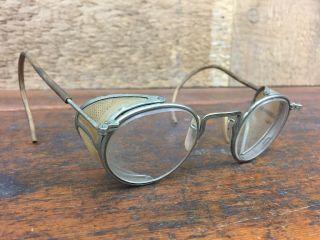 Vintage Motorcycle Aviation Ful - Vue 25 American Optical Safety Glasses Goggles