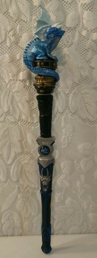 Magiquest Great Wolf Lodge Winterra Wand Blue Top Topper Ice Dragon Magi Quest