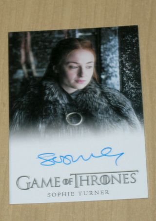 2019 Rittenhouse Game Of Thrones Inflexions Autograph Full Bleed Sophie Turner