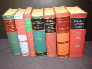 Antique Medical Doctor Physician Library Books 1940 