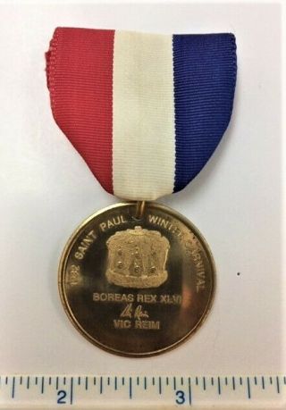 1982 St.  Paul Winter Carnival - Boreas Rex Xlvi - Vic Reim - Knighting Medal