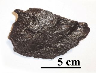 Meteorite,  Ataxite Dronino,  Russia,  Complete Sandblasted Piece,  419 Grams