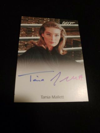 Tania Mallett As Tilly Masterson James Bond Autograph Auto Goldfinger