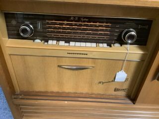 Telefunken Hymnus 5014Wk Germany Console Radio Hi - Fi stereo turn table speakers 2