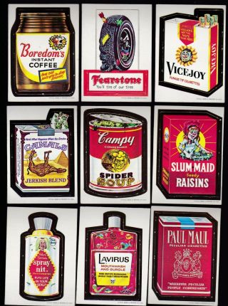 1967 Topps Wacky Packages Die Cut Complete Set 44/44 Ex,  Packs Band - Ache Moron