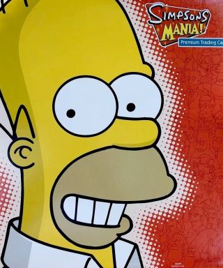 Simpsons Mania Official Trading Card Binder Inkworks 2001 - Homer Simpson