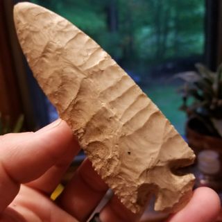 Authentic DOVE TAIL Arrowhead SPEAR POINT NATIVE Indian Artifact Winnebago Co.  IL 10