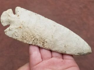Authentic DOVE TAIL Arrowhead SPEAR POINT NATIVE Indian Artifact Winnebago Co.  IL 3