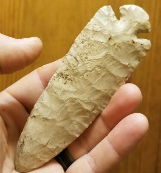 Authentic DOVE TAIL Arrowhead SPEAR POINT NATIVE Indian Artifact Winnebago Co.  IL 4