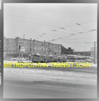 Metropolitan Transit Authority Negative Picture Window Pcc 3310 On A Two Car Tra