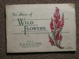 Ultra Rare 1936 An Album Of Wild Flowers Issued By W.  D.  & W.  O.  Wills
