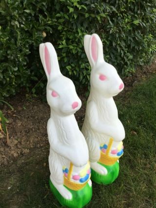 Vintage Union/don Featherstone Designed 31” Easter Bunny Blow Mold