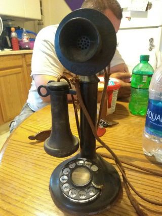 Antique American Bell Telephone Company Candlestick 50 Al Telephone