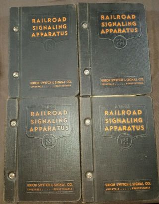 Railroad Union Switch Signal Co.  Plate Books A B C E M N P R S T Not Grs