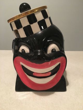 Vintage Rare One Of A Kind Mcme Black Americana Cookie Jar Made In Usa