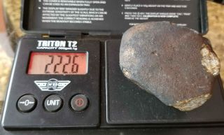 Oriented Vinales Meteorite 222.  6grams Prerain Chondrite L6 Viñales Cuba Fall 12
