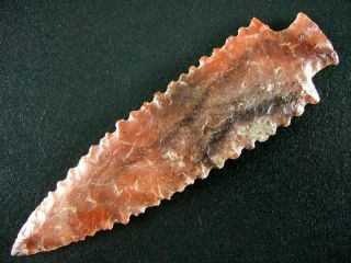 Fine Authentic Collector Grade 10 Florida Kirk Stemmed Point Arrowheads