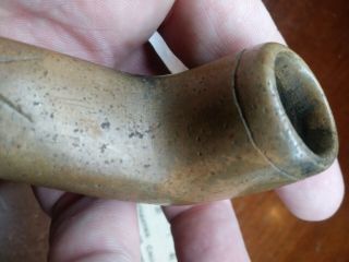 Museum Grade Indian artifact G10 Fine Pipestone Hopewell Engraved Elbow Pipe 3