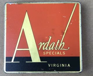 Ardath Special Virginia Cigarettes Tobacco Tin Australia Vgc