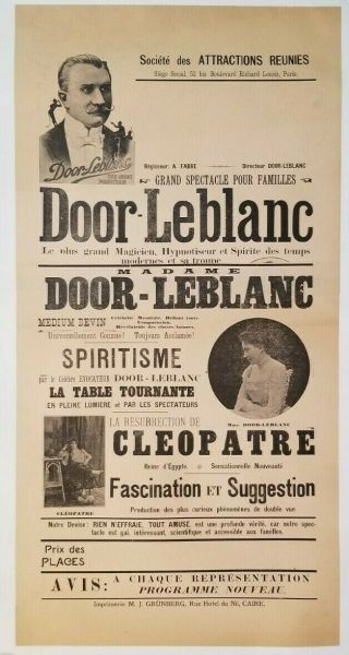 Door - Leblanc Spiritisme Broadside - Hypnotism
