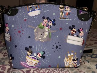 Disney Dooney and Bourke Mickey Minnie Attractions Hipster Crossbody Bag EUC 4