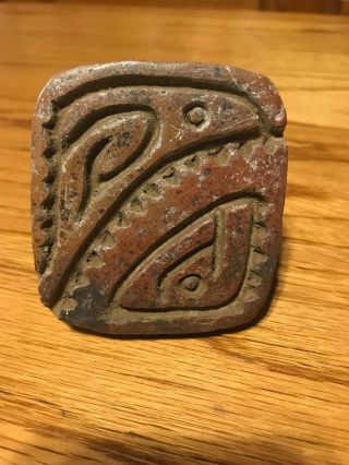 Pacific Northwest Carved Rock Ink Stamp - Eagle? Unique And