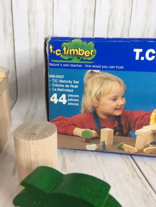 Vintage T.  C.  Timber 44 pc Nativity set Complete w/Box 6