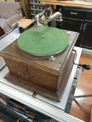 Victor Victrola Phonograph Vv - Iv Oak Case Perfectly