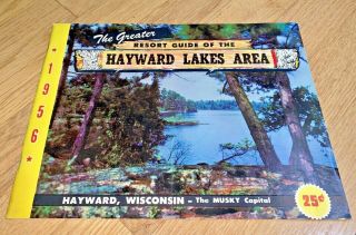 1956 Lake Hayward Wisconsin Area Resort Guide 36 Pages