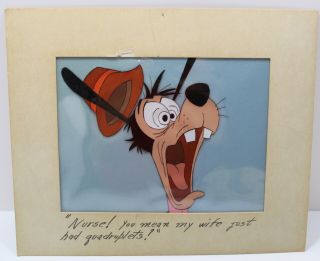 1959 Walt Disney Goofy Art Corner Production Cel