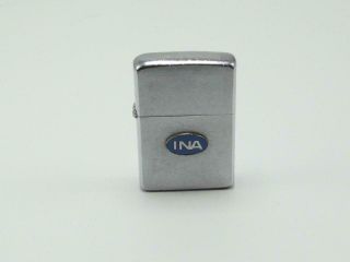 1961 Zippo Lighter - Ina - Insurance Company Of North America