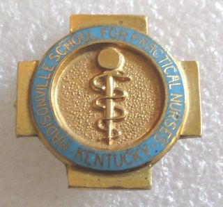 Vintage Madisonville School For Practical Nurses - Nursing Nurse Badge/pin