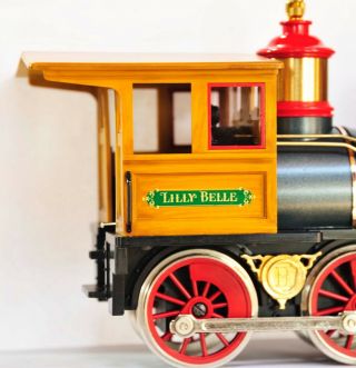 DISNEY CAROLWOOD PACIFIC LILLY BELLE LOCOMOTIVE w/ TENDER FROM HEARTLAND LE 1500 4