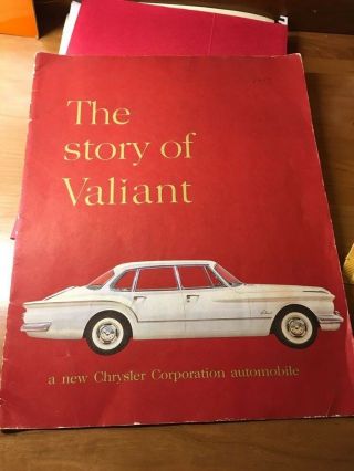 The Story Of Valiant Plymouth Valiant 1960 - Chrysler Corporation