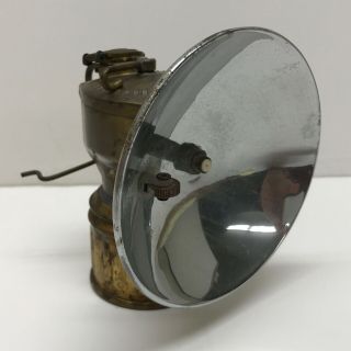 Justrite “streamlined” Brass Miner’s Carbide Lamp
