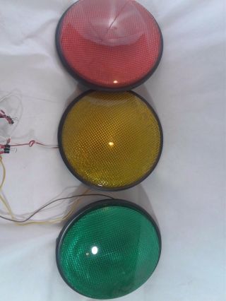 12 ".  Led Traffic Stop Light.  Set Of 3 Red Yellow & Green Gaskets 120v, .  :