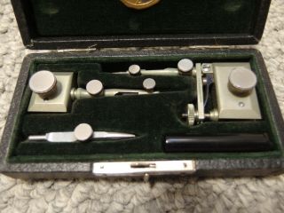 Antique Alteneder Beam Compass Trammels Drawing Drafting Set Vintage Instrument 5