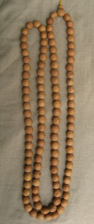 16 Mm 3 Eye 108 Beads Natural Bodhi Seed Tibetan Buddist Mala,  Nepal