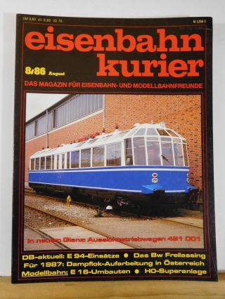 Eisenbahn Kurier 1986 August Das Bw Freilassing